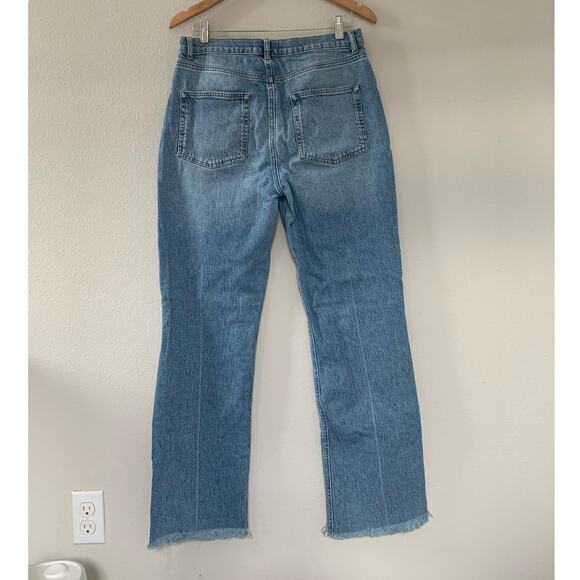 REFORMATION JEANS High Rise Malta Wash Fray Leg Denim - Picture 2 of 5